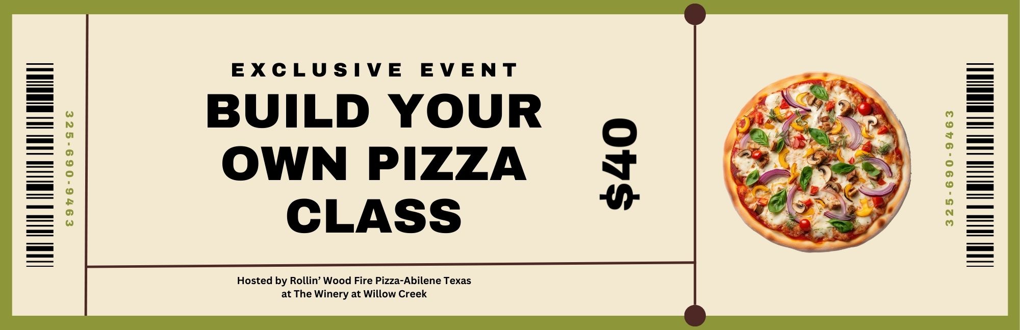 Product Image for Build Your Own Pizza Class