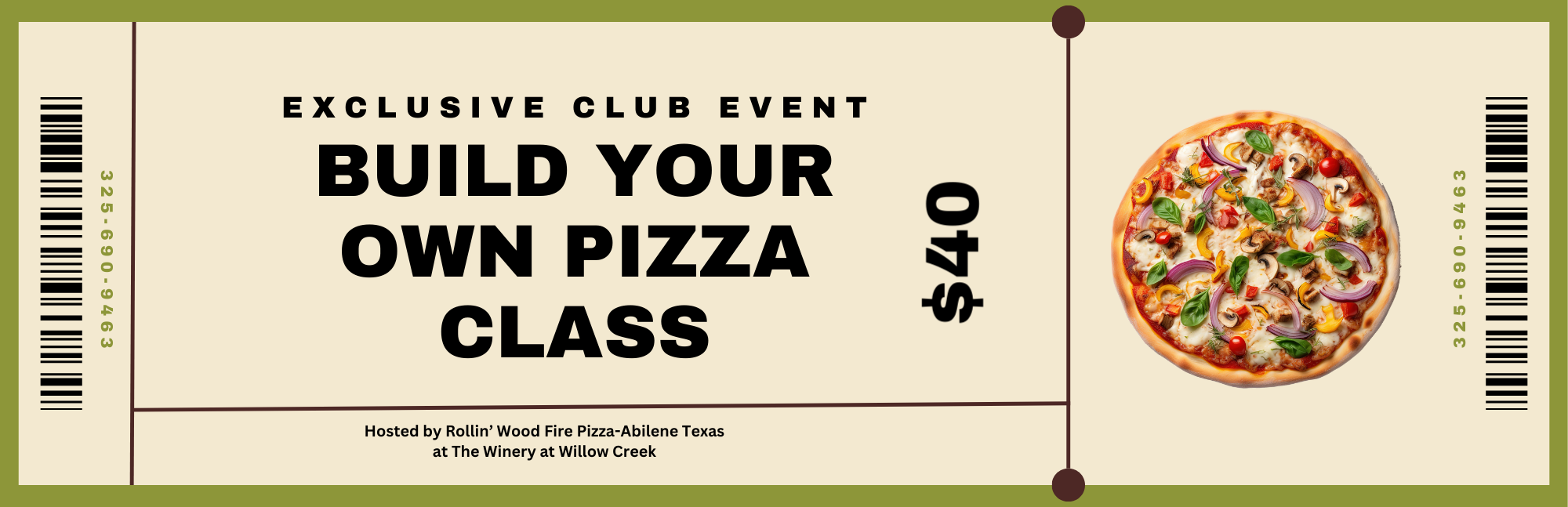 Product Image for Build Your Own Pizza Class