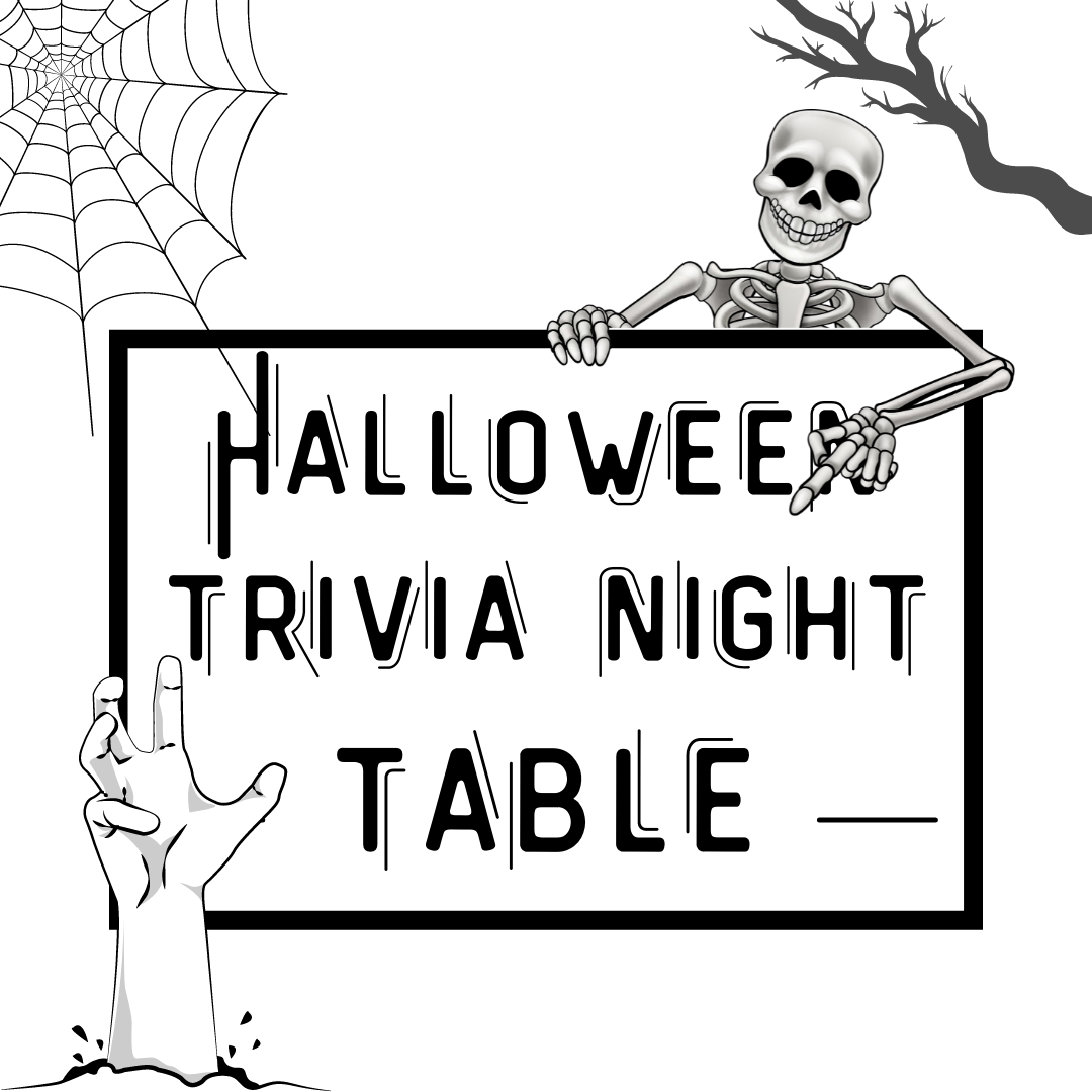 Product Image for Halloween Trivia Night Table